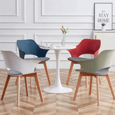 Beny Modern Plastic Cushion Side Chair - Gavisco Office Furniture